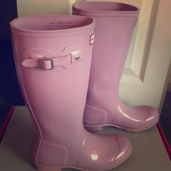 Hunter Shoes - Kids size 4/ Women’s size 6 Pink Hunter Boots